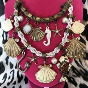 Betsey Johnson Sea Shell Gold Necklace
